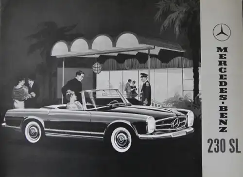 Mercedes-Benz 230 SL Modellprogramm 1963 Automobilprospekt (4244)