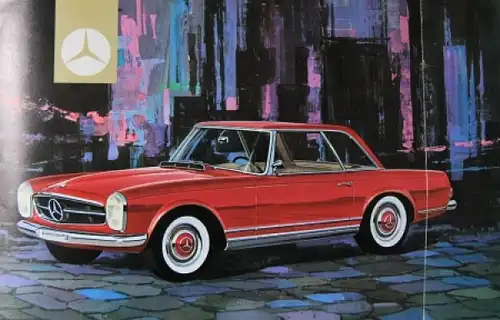 Mercedes-Benz 230 SL Modellprogramm 1963 Automobilprospekt (4244)