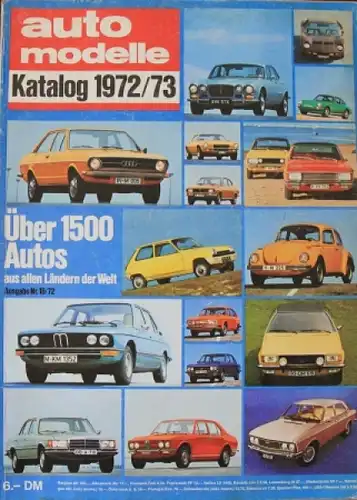 "Die Auto-Modelle Katalog 1972/73" Automobil-Jahrbuch 1972 (3492)