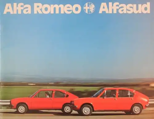 Alfa Romeo Alfasud Modellprogramm 1971 Automobilprospekt (1274)