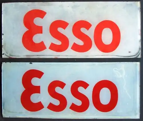 Esso Zapfsäule Glaseinsätze 1956 für Pumpenfenster (1233)