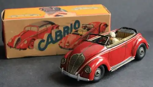 CKO Kellermann Volkswagen Käfer Wendeauto 1948 Blechmodell mit Friktionsantrieb in Box (1283)