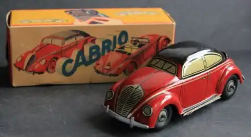 CKO Kellermann Volkswagen Käfer Wendeauto 1948 Blechmodell mit Friktionsantrieb in Box (1283)