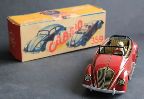 CKO Kellermann Volkswagen Käfer Wendeauto 1948 Blechmodell mit Friktionsantrieb in Box (1283)