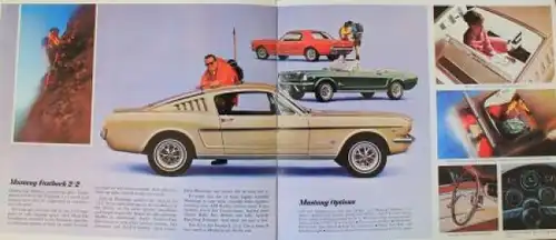 Ford Mustang Modellprogramm 1966 Automobilprospekt (0497)