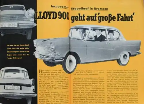 "Hobby - Das Magazin der Technik" 1959 Lloyd 900 BMW 700 Technik-Magazin (7980)