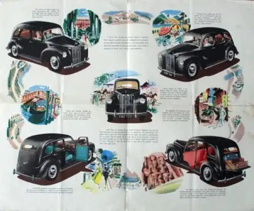 Ford Perfect Modellprogramm 1952 Automobilprospekt (9478)