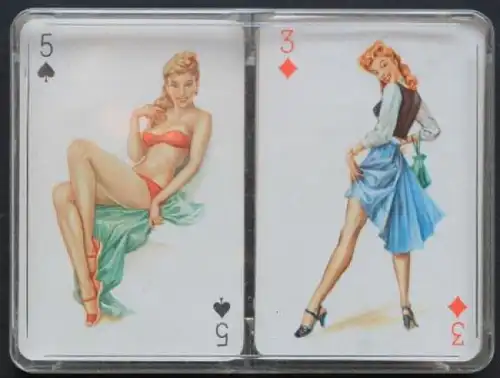 Darling "Pin-up Playing cards" 1955 Skatspiel in Originalbox (9828)