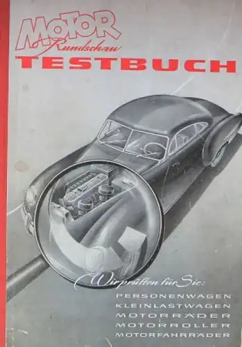 "Motor-Rundschau Testbuch" Fahrzeug-Jahrbuch 1953 (2979)