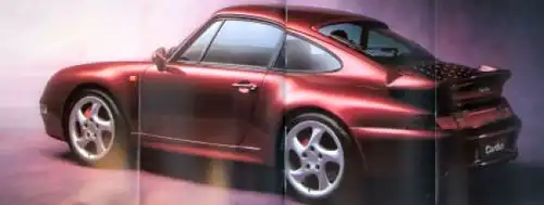 Porsche 911 Turbo Modellprogramm 1995 Automobilprospekt + Farbtafeln (2989)
