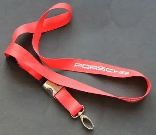 Porsche Werbe-Schlüsselanhänger 1980 mit Klippverschluss (6746)