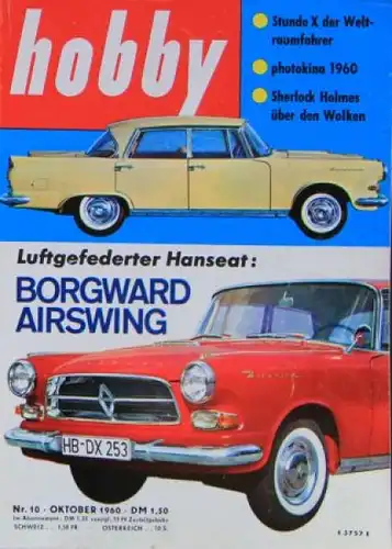 "Hobby - Das Magazin der Technik" 1960 Borgward Airswing Technik-Magazin (8784)