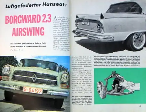 "Hobby - Das Magazin der Technik" 1960 Borgward Airswing Technik-Magazin (8784)