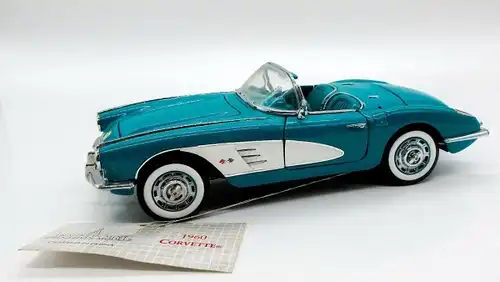 Franklin Mint Chevrolet Corvette Cabriolet 1960 Metallmodell in Originalbox (7518)