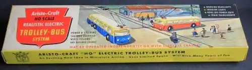 Eheim Aristo-Craft Trolley-Busse mit Anhänger in Originalkarton 1960 (7428)