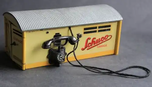 Schuco Garage mit Telefon 1955 Blechmodell (7403)
