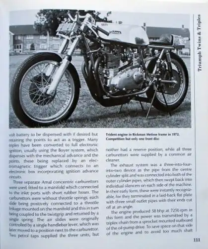 Bacon "Triumph Twins & Triples" Triumph Motorrad-Historie 1995 (6994)