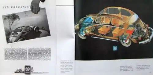 Zeichner "VW Käfer und New Beetle seit 1938" Volkswagen-Historie 1999 (6991)