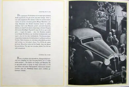 Horch Modellprogramm 1936 "Aus dem Tagebuch der Manuela" Automobilprospekt (6962)