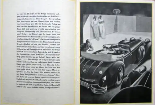 Horch Modellprogramm 1936 "Aus dem Tagebuch der Manuela" Automobilprospekt (6962)