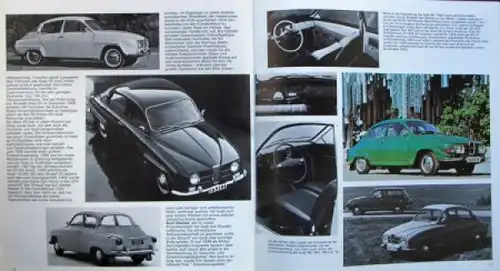 Saab Modellprogramm 1974 "Saab Saga" Automobilprospekt (6954)