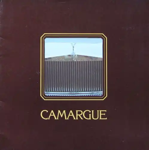 Rolls-Royce Camargue Modellprogramm 1975 Automobilprospekt (6951)