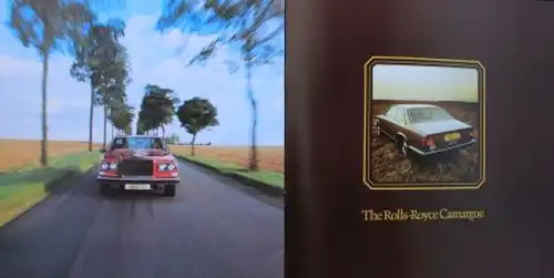 Rolls-Royce Camargue Modellprogramm 1975 Automobilprospekt (6951)