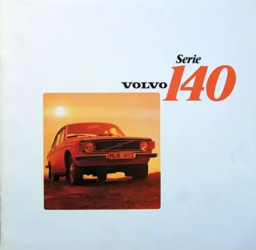 Volvo 140 Modellprogramm 1972 Automobilprospekt (6947)