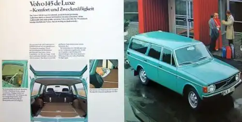 Volvo 140 Modellprogramm 1972 Automobilprospekt (6947)