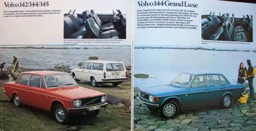 Volvo 140 Modellprogramm 1972 Automobilprospekt (6947)