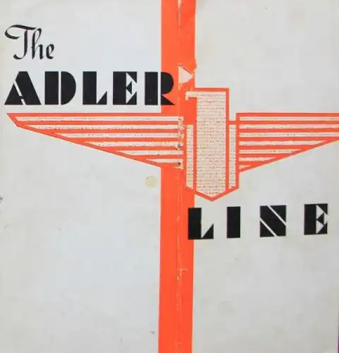 Adler Linie Modellprogramm 1937 Automobilprospekt (9623)
