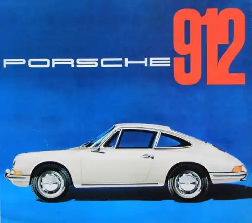 Porsche 912 Modellprogramm 1965 Automobilprospekt (6918)