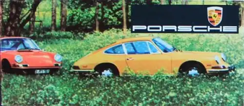 Porsche Modellprogramm 1967 Automobilprospekt (6917)