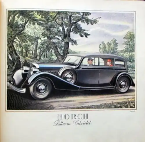 Horch 830 B Modellprogramm 1935 Automobilprospekt (6908)