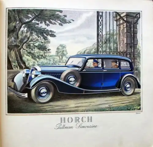 Horch 830 B Modellprogramm 1935 Automobilprospekt (6908)