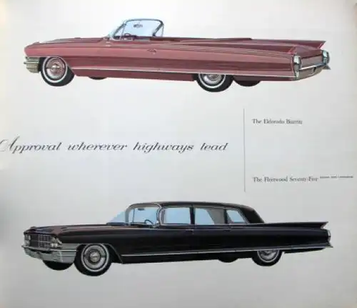 Cadillac Modellprogramm 1962 Prestige-Automobilkatalog in Originalumschlag (6904)