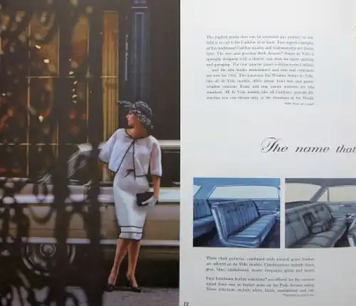 Cadillac Modellprogramm 1962 Prestige-Automobilkatalog in Originalumschlag (6904)