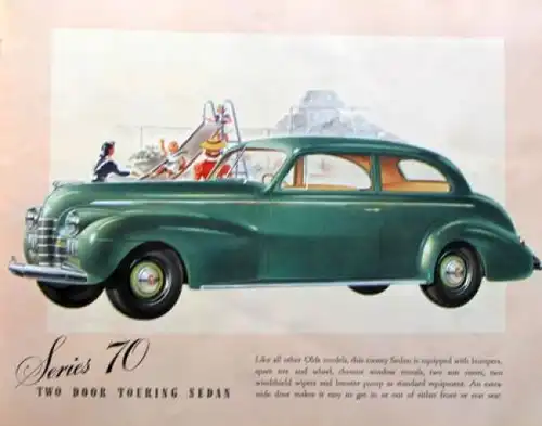 Oldsmobile Modellprogramm 1939 Automobilprospekt (6896)