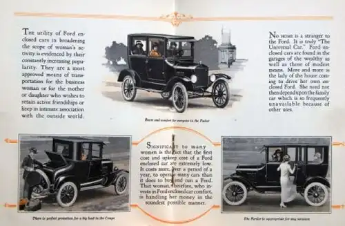 Ford Model T Modellprogramm 1922 Automobilprospekt (6889)