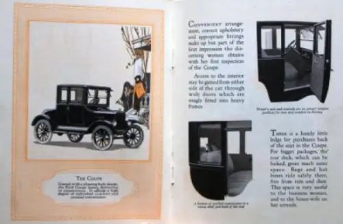 Ford T Modellprogramm 1922 Automobilprospekt (6889)