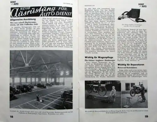 "Dienst am Auto" Tankstellen-Fachzeitschrift 1931 Braunbeck Motor-Verlag (6888)