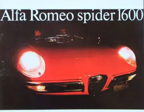 Alfa Romeo Spider 1600 Modellprogramm 1968 Automobilprospekt (6886)