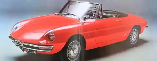 Alfa Romeo Spider 1600 Modellprogramm 1968 Automobilprospekt (6886)
