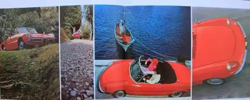 Alfa Romeo Spider 1600 Modellprogramm 1968 Automobilprospekt (6886)