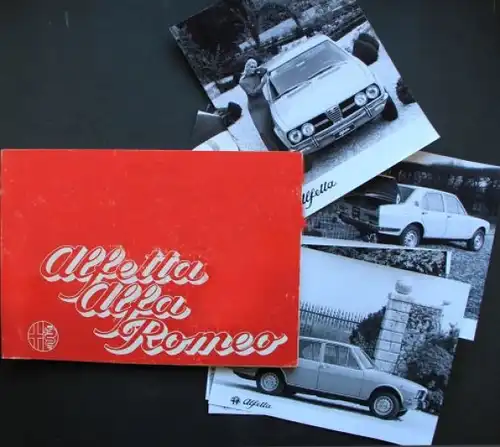 Alfa Romeo Alfetta Modellprogramm 1974 Automobil-Pressemappe (6883)