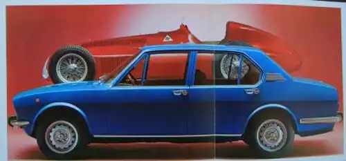 Alfa Romeo Alfetta Modellprogramm 1974 Automobil-Pressemappe (6883)