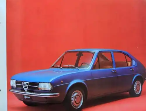 Alfa Romeo Alfasud Super Modellprogramm 1974 Automobil-Pressemappe (6882)