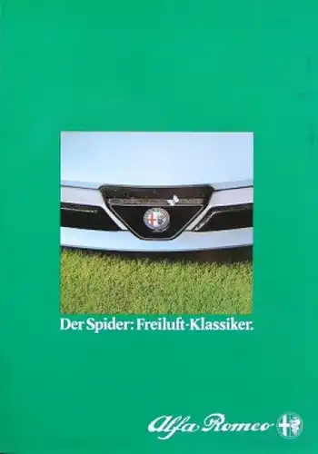 Alfa Romeo Spider Modellprogramm 1983 Automobilprospekt (6877)