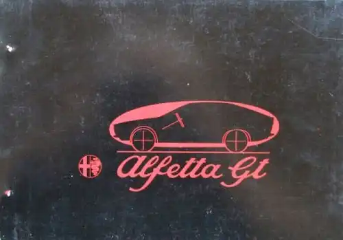 Alfa Romeo Alfetta GT Modellprogramm 1975 Automobil-Pressemappe (6880)