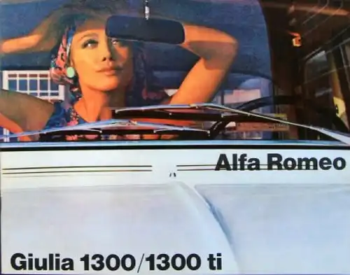 Alfa Romeo Giulia 1300 ti Modellprogramm 1965 Automobilprospekt (6870)